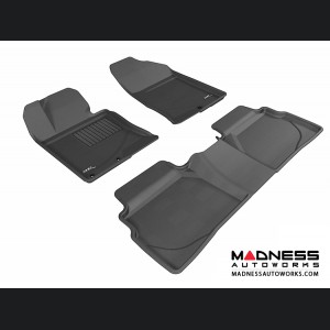 Hyundai Sonata Floor Mats (Set of 3) - Black by 3D MAXpider